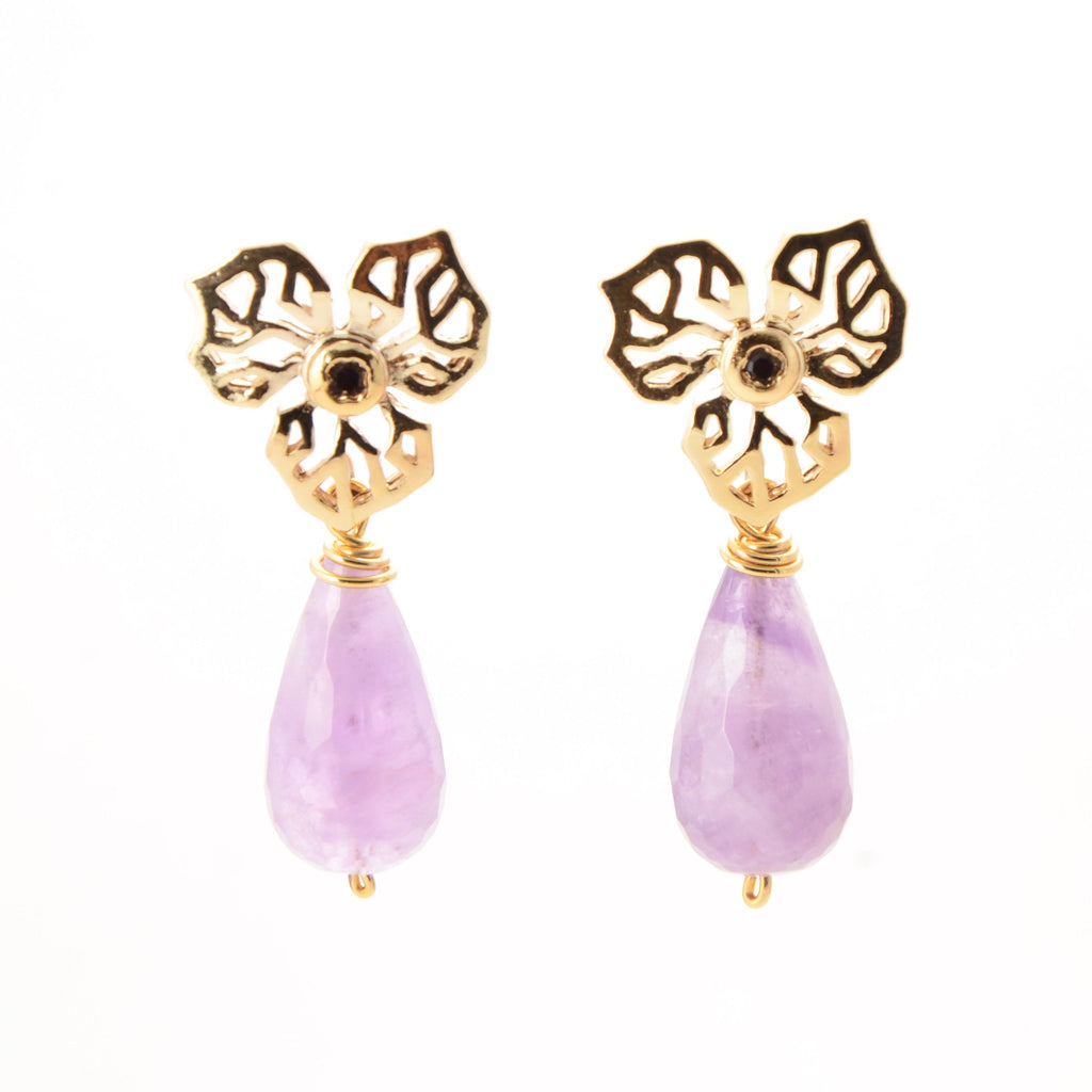 Handmade Jewelry - Violet's Garden, Earrings - Caona Design